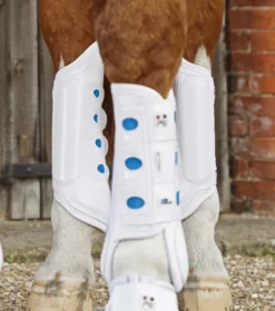 Premier Equine Air Cooled Original Eventing Hind Boots White