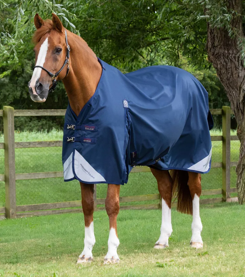 Premier Equine Akoni 0g Original Turnout Rug Navy 1 Premier Equine Akoni 0g Original Turnout Rug Navy