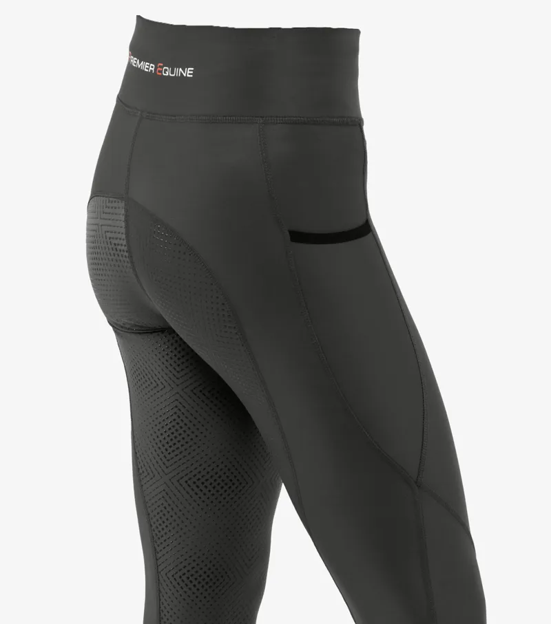 Premier Equine Alexa Ladies Riding Tights Anthracite 6 Premier Equine Alexa Ladies Riding Tights Anthracite - Image 6