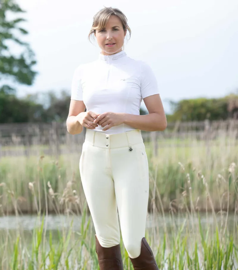 Premier Equine Aradina Ladies Full Seat Gel Competition Riding Breeches Vanilla 1 Premier Equine Aradina Ladies Full Seat Gel Competition Riding Breeches Vanilla