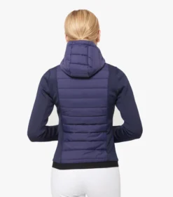 Premier Equine Arion Ladies Riding Jacket With Hood Navy -Lemieux Shop arion ladies mid layer jacket navy 3
