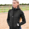 Premier Equine Arion Ladies Riding Jacket With Hood Black
