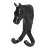 Perry Equestrian Horse Head Double Stable/Wall Hook In Black