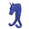 Perry Equestrian Horse Head Double Stable/Wall Hook In Blue
