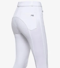 Premier Equine Brava Girls Full Seat Gel Riding Breeches White -Lemieux Shop brava girls full seat get riding breeches white