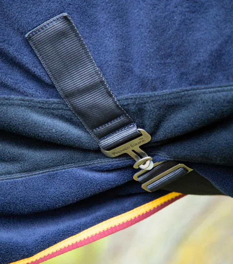 Premier Equine Buster Fleece Cooler Rug - Continental Edition Navy 4 Premier Equine Buster Fleece Cooler Rug - Continental Edition Navy - Image 4