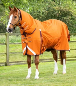Premier Equine Buster Storm 200g Combo Turnout Rug With Classic Neck Orange