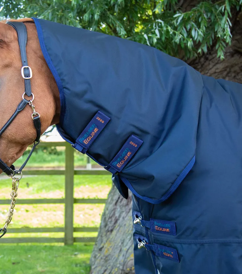 Premier Equine Buster Storm 420g Combo Turnout Rug With Classic Neck Navy 2 Premier Equine Buster Storm 420g Combo Turnout Rug With Classic Neck Navy - Image 2