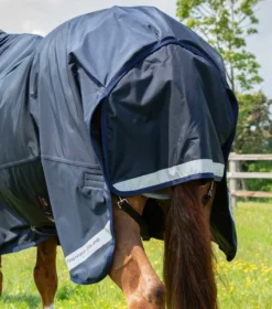 Premier Equine Buster Storm 90g Combo Turnout Rug With Classic Neck Navy -Lemieux Shop buster storm 90 navy 6