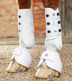 Premier Equine Carbon Tech Air Cooled Eventing Front Boots White