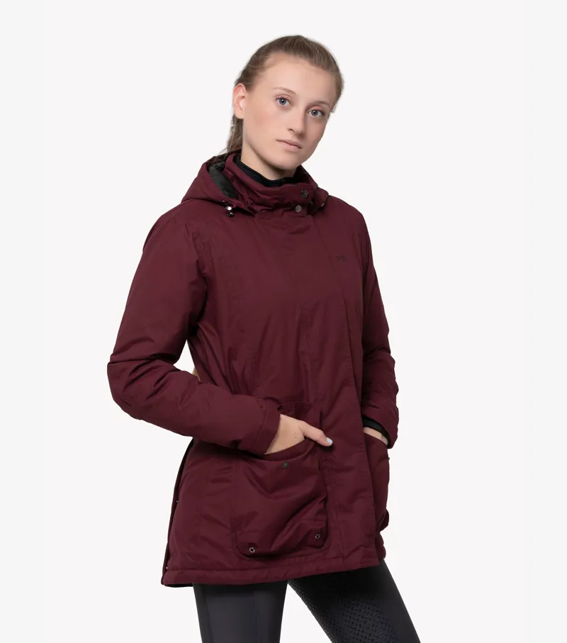 Premier Equine Cascata Ladies Waterproof Jacket Wine 2 Premier Equine Cascata Ladies Waterproof Jacket Wine - Image 2