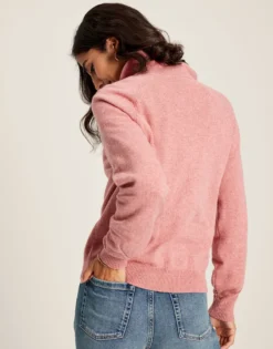 Joules Women's Mia Collared Pointelle Jumper - Pink 12 Joules Women's Mia Collared Pointelle Jumper - Pink -Lemieux Shop cdn.joules 151