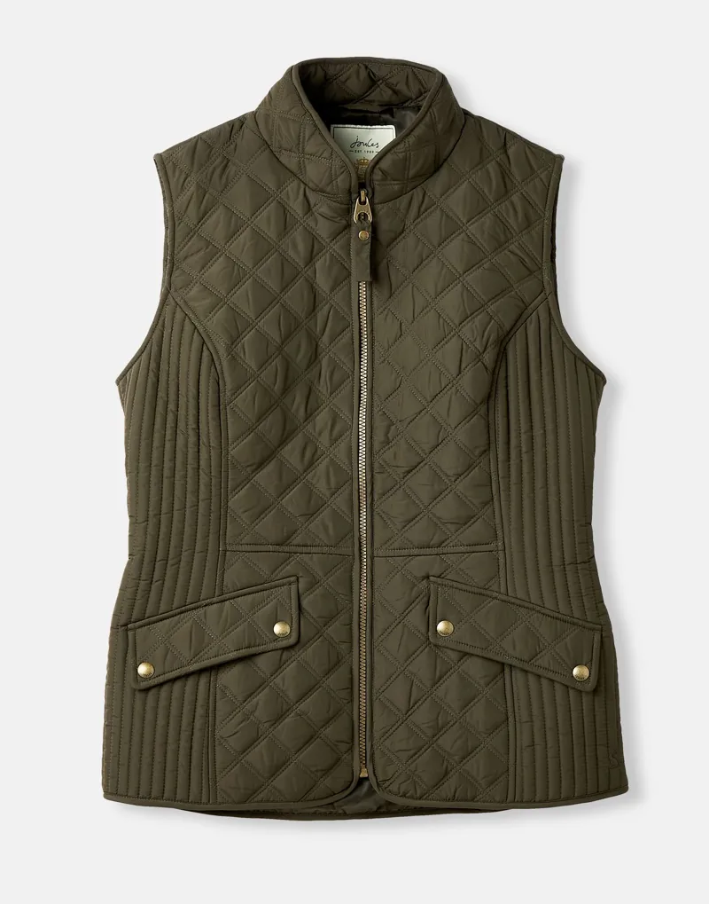 Joules Women's Minx Quilted Gilet - Heritage Green 5 Joules Women's Minx Quilted Gilet - Heritage Green - Image 5