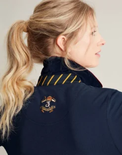 Joules Women's Ashley Long Sleeved Polo - French Navy -Lemieux Shop cdn.joules 185