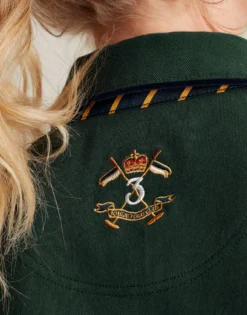 Joules Women's Ashley Long Sleeved Polo - Green -Lemieux Shop cdn.joules 208