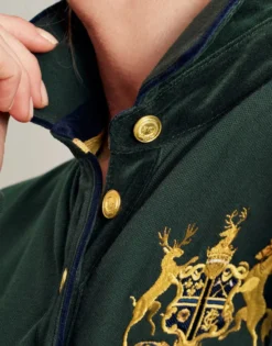 Joules Women's Ashley Long Sleeved Polo - Green -Lemieux Shop cdn.joules 210