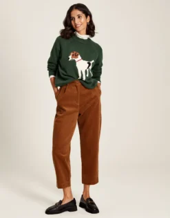 Joules Women's Margot Intarsia Jumper - Heritage Green -Lemieux Shop cdn.joules 302