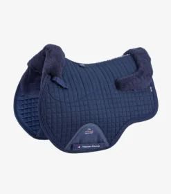 Premier Equine CC Merino Wool European Saddle Pad - GP/Jump Navy/Navy Wool