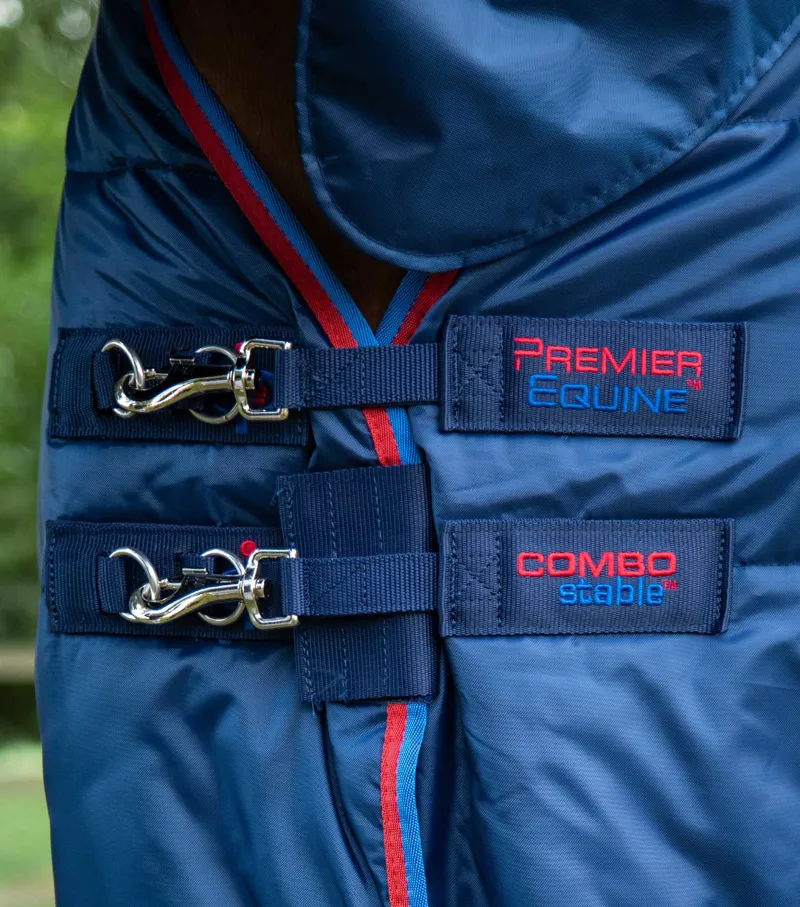 Premier Equine Combo Stable Rug 200g Navy 4 Premier Equine Combo Stable Rug 200g Navy - Image 4
