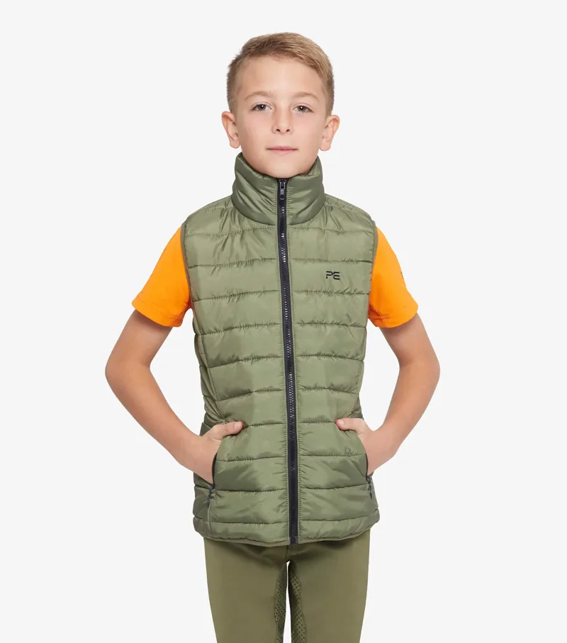 Premier Equine Dante Junior Unisex Gilet Olive 2 Premier Equine Dante Junior Unisex Gilet Olive - Image 2
