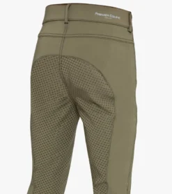 Premier Equine Diablo Junior Unisex Riding Breeches Olive -Lemieux Shop diablo junior unisex riding breeches olive