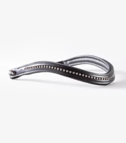 Premier Equine Elaborare Shaped Diamante Browband Black