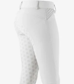 Premier Equine Ellia Girls Full Seat Competition Breeches White -Lemieux Shop ellia girls full seat competition breeches white