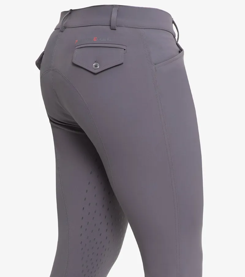 Premier Equine Emilio Men's Gel Knee Riding Breeches Anthracite Grey 3 Premier Equine Emilio Men's Gel Knee Riding Breeches Anthracite Grey - Image 3