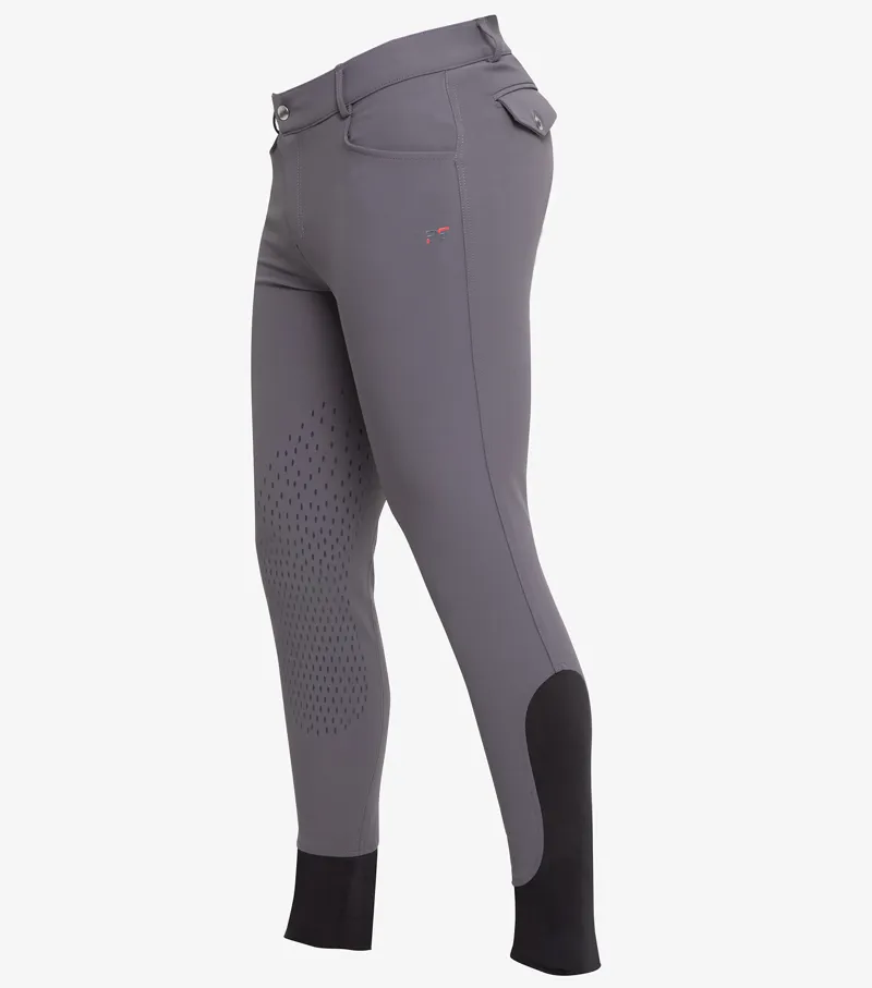 Premier Equine Emilio Men's Gel Knee Riding Breeches Anthracite Grey 2 Premier Equine Emilio Men's Gel Knee Riding Breeches Anthracite Grey - Image 2