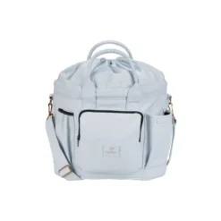 Eskadron Platinum Faux Leather Accessories Bag - Powder Blue