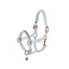 Eskadron Platinum Double Pin Velvet Jewel Headcollar - Powder Blue