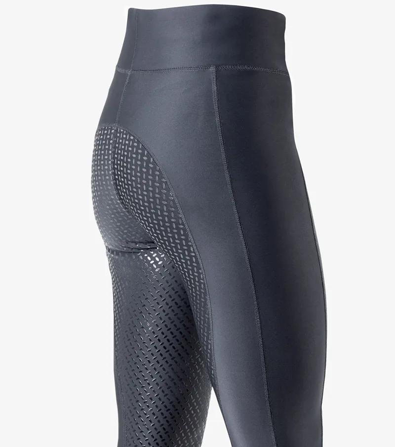 Premier Equine Hattina Ladies Full Seat Gel Riding Tights Anthracite 6 Premier Equine Hattina Ladies Full Seat Gel Riding Tights Anthracite - Image 6