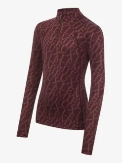 LeMieux Young Rider Fleur Base Layer Merlot -Lemieux Shop hh 0823 grey 073