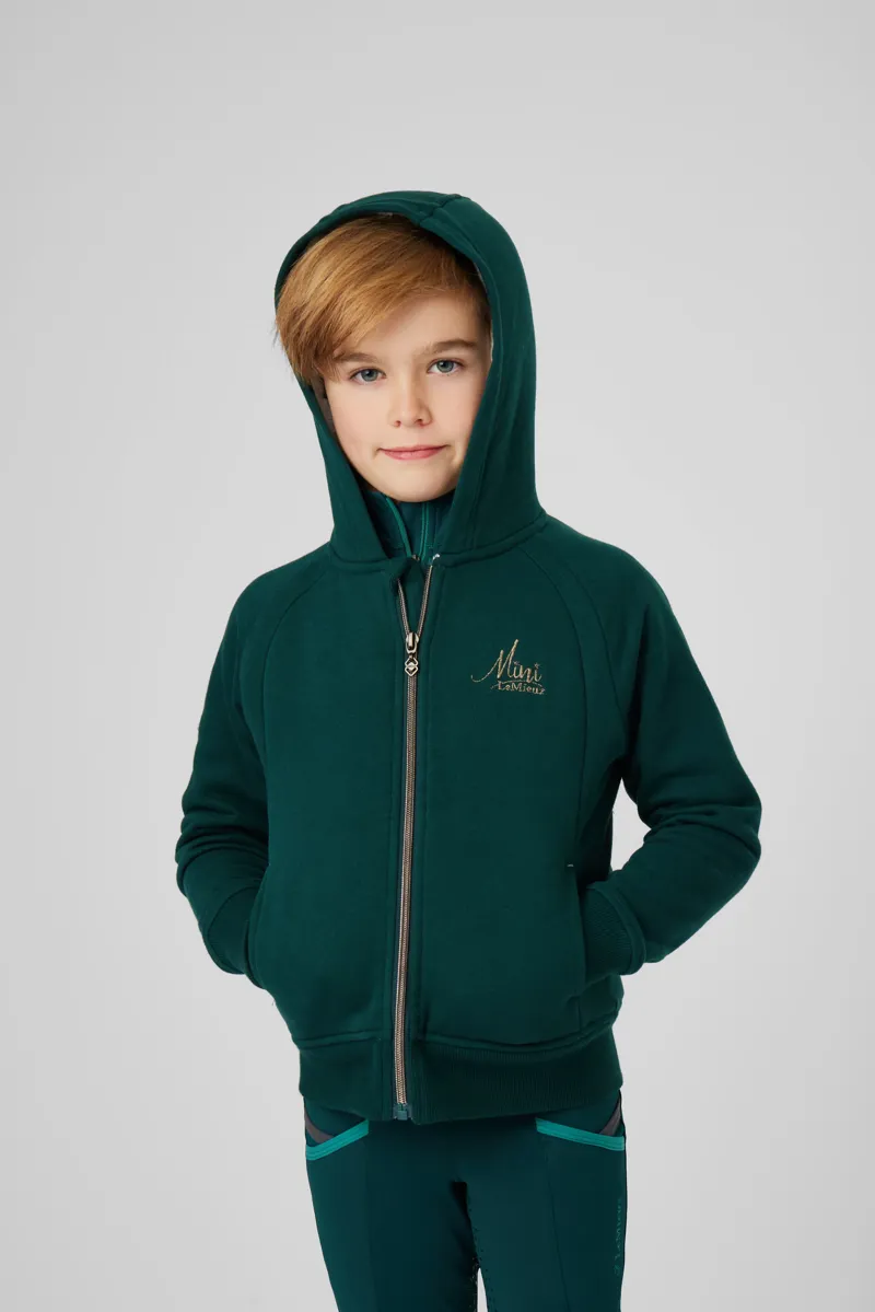 LeMieux Mini Sherpa Lined Lily Hoodie Spruce 8 LeMieux Mini Sherpa Lined Lily Hoodie Spruce - Image 8