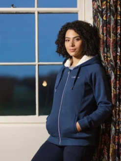 LeMieux Sherpa Lined Hoodie Atlantic -Lemieux Shop it03351 lifestyle sherpalinedhoodie atlantic 4 copy