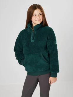 LeMieux Young Rider Tia Teddy Fleece Spruce -Lemieux Shop it03662 studio youngridertiateddyfleece spruce 1 copy