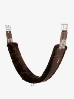LeMieux Fleece Lined Anatomic Girth Brown