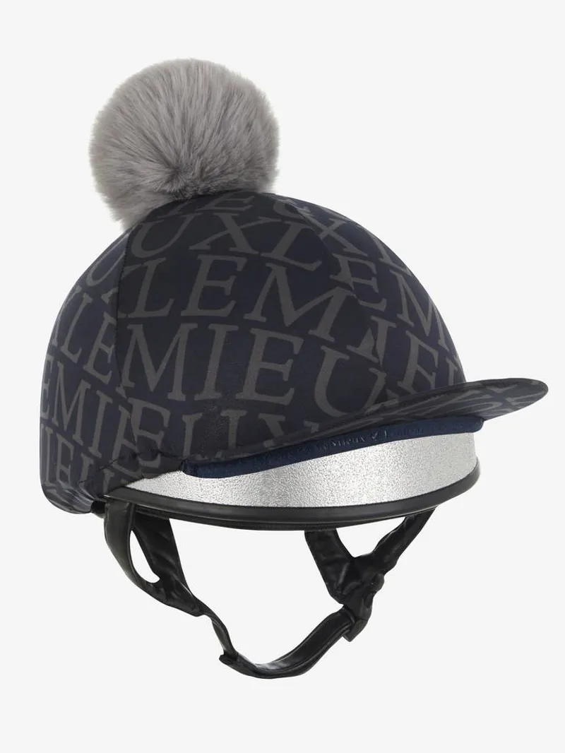 LeMieux Fleur Hat Silk Navy 1 LeMieux Fleur Hat Silk Navy