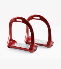 Premier Equine Jopollo Aluminium Performance Stirrups Red 4.75/12cm