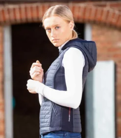 Premier Equine Lamera Ladies Hybrid Technical Riding Gilet Navy