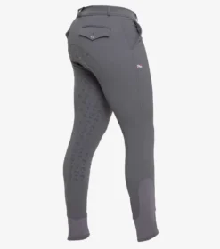 Premier Equine Levanzo Men's Full Seat Gel Riding Breeches Anthracite Grey