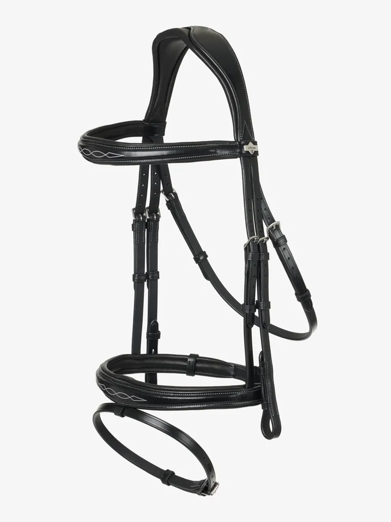 LeMieux Kudos Competition Flash Bridle Black 1 LeMieux Kudos Competition Flash Bridle Black