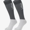 LeMieux Competition Socks Twin Pack Slate Grey