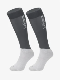 LeMieux Competition Socks Twin Pack Slate Grey