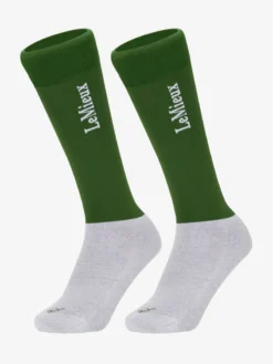 LeMieux Competition Socks Twin Pack Hunter Green