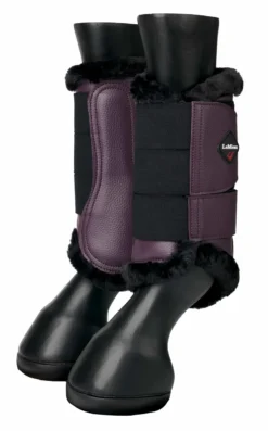 LeMieux Fleece Lined Brushing Boots Fig