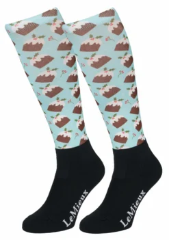LeMieux Footsie Socks Christmas Puddings