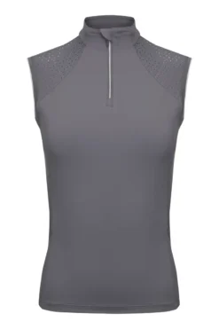 LeMieux Sleeveless Lazercut Baselayer Grey
