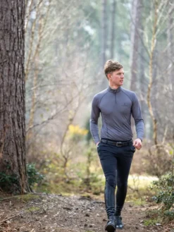 LeMieux Mens Base Layer Slate Grey 10 LeMieux Mens Base Layer Slate Grey -Lemieux Shop lm mensbaselayer grey4 hr