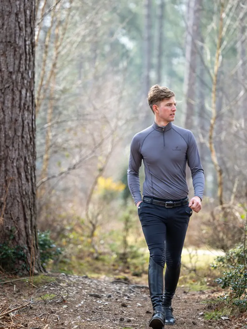 LeMieux Mens Base Layer Slate Grey 5 LeMieux Mens Base Layer Slate Grey - Image 5